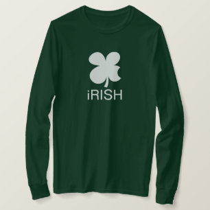 Grönt långärmad Irish Klöver St patrick's day T Shirt