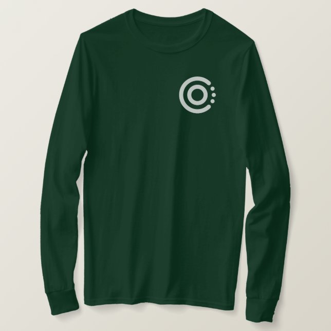 Grönt, långlivad CO t-shirt (Design framsida)