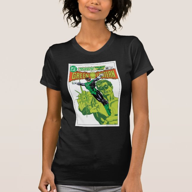 Grönt Lantern - Åtgärdens Tecknad täcker T-shirt (Framsida)