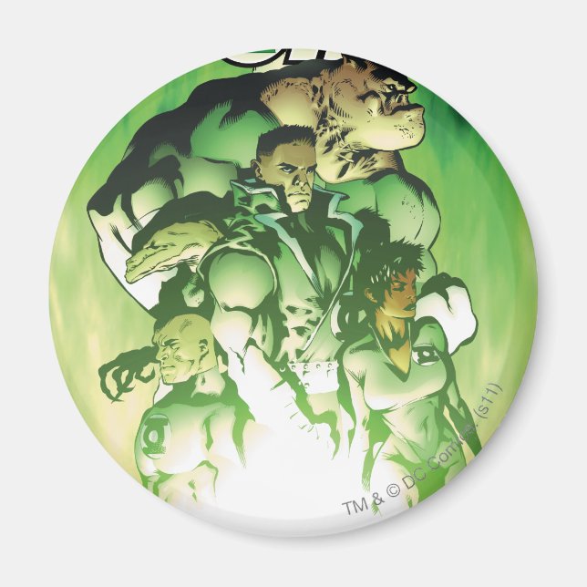 Grönt Lantern Corps Magnet (Framsidan)