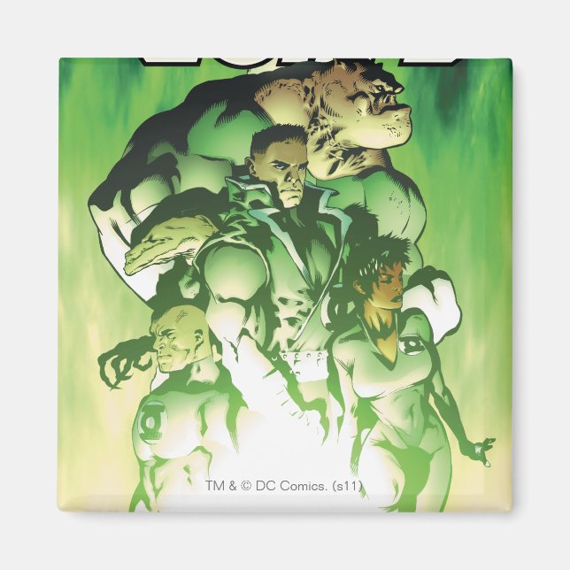 Grönt Lantern Corps Magnet (Framsidan)