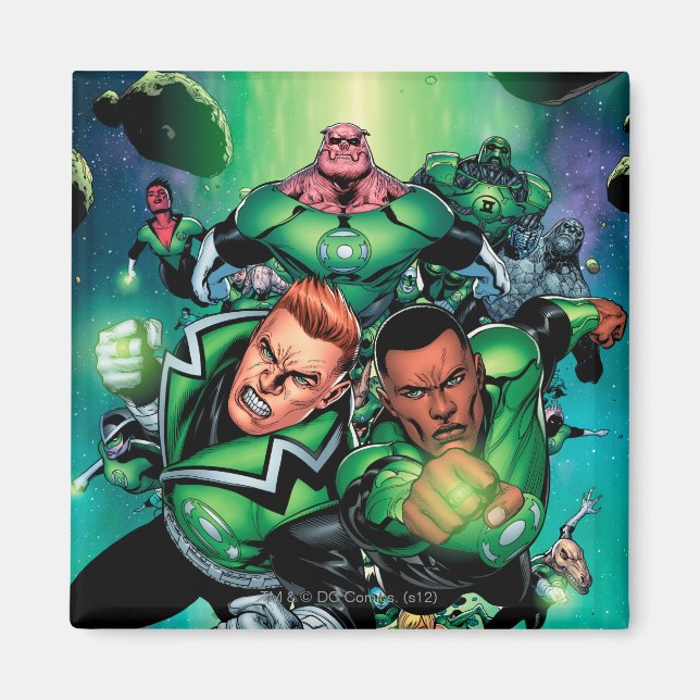 Grönt Lantern Corps Magnet (Framsidan)