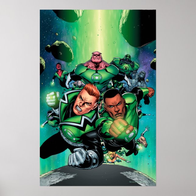 Grönt Lantern Corps Poster (Framsidan)