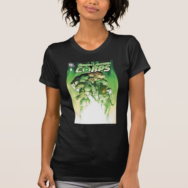 Grönt Lantern Corps Tee Shirt (Framsida)