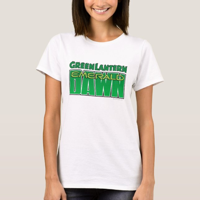Grönt Lantern - Emerald Dawn Logotyp Tröja (Framsida)
