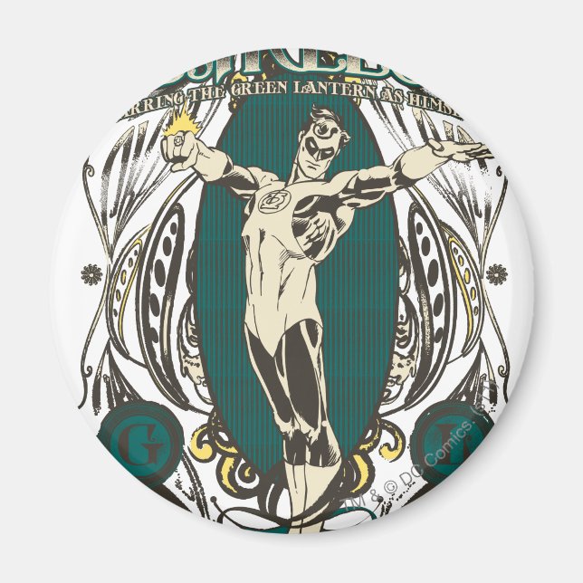 Grönt Lantern - "Fearless"-Poster Magnet (Framsidan)