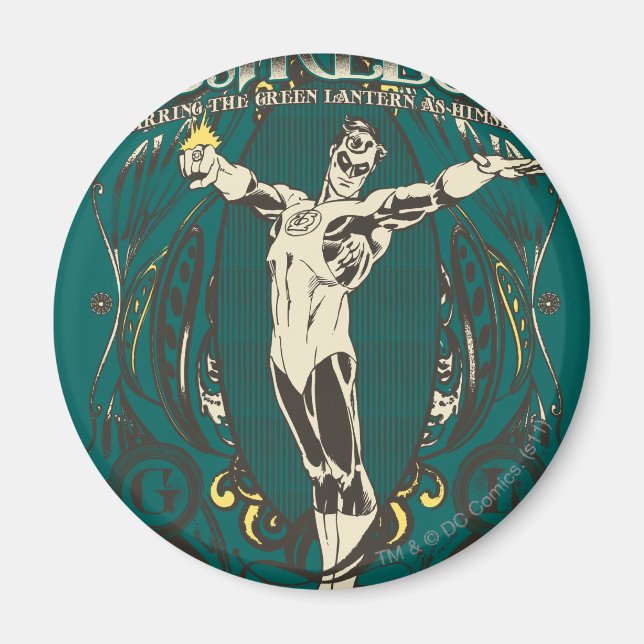 Grönt Lantern - "Fearless"-Poster Magnet (Framsidan)