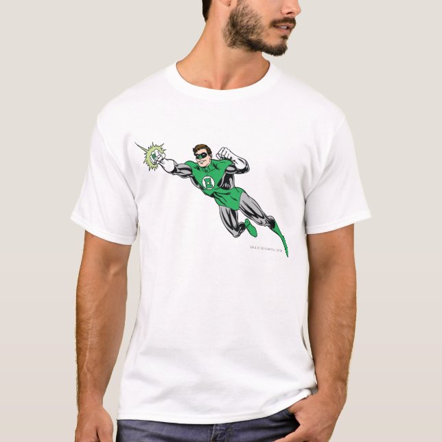 Grönt Lantern Fly Lämnat 2 T-shirt (Framsida)