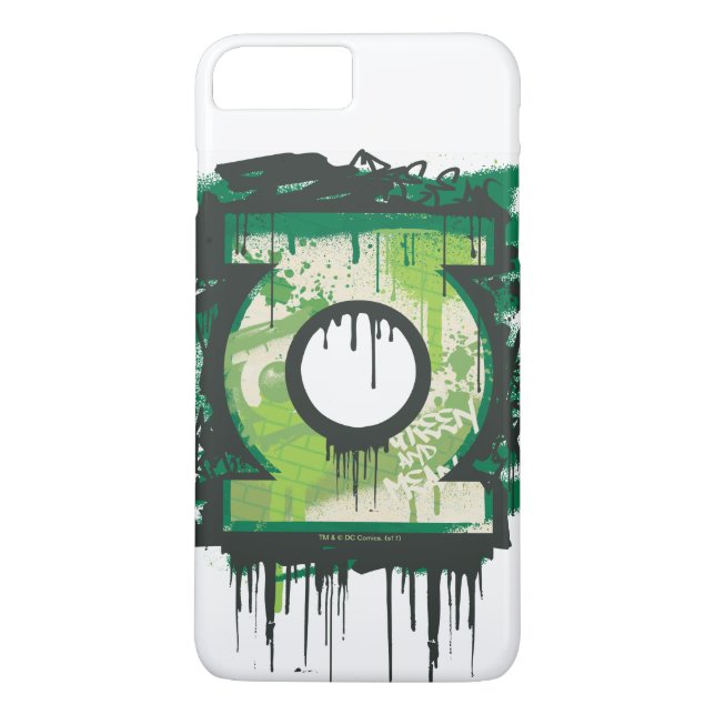 Grönt Lantern Graffiti Symbol Case-Mate iPhone Skal (Baksida)