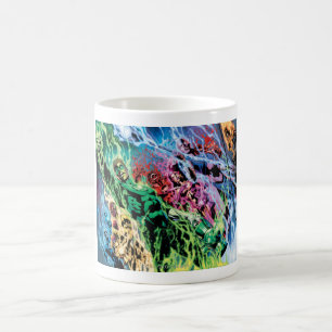 Grönt Lantern Group - Färg Kaffemugg