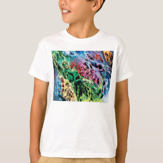 Grönt Lantern Group - Färg Tee Shirt