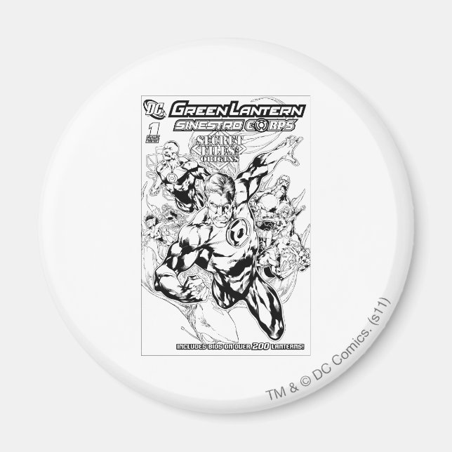 Grönt Lantern - Hemliga filer och Ursprung Cover,  Magnet (Framsidan)