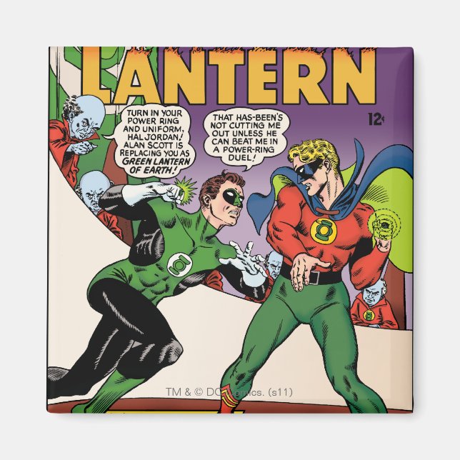 Grönt Lantern i ring Magnet (Framsidan)