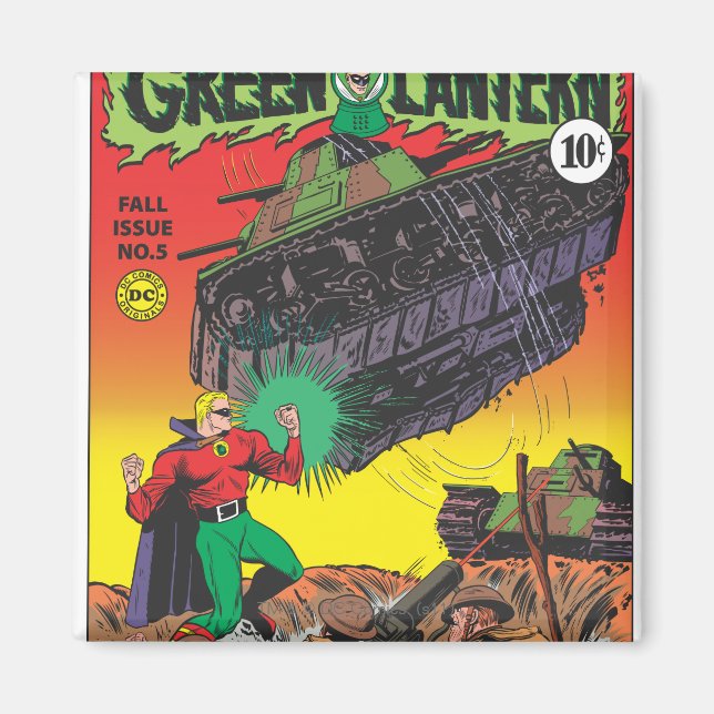 Grönt Lantern i skyttegravarna Magnet (Framsidan)