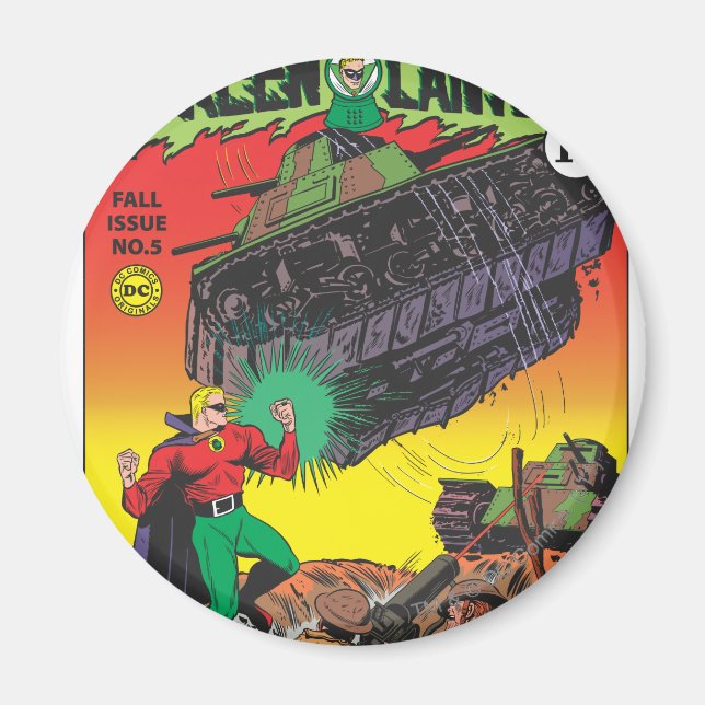 Grönt Lantern i skyttegravarna Magnet (Framsidan)