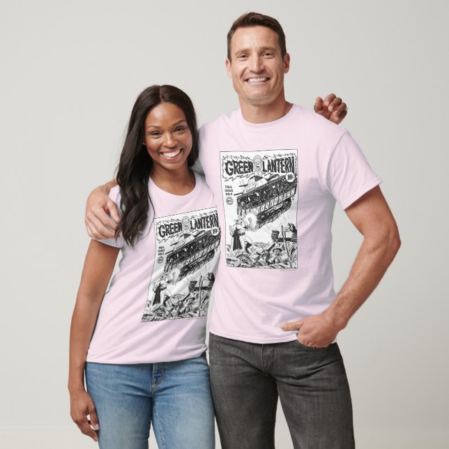 Grönt Lantern i skyttegravarna, Svartvitt Tee (Unisex)