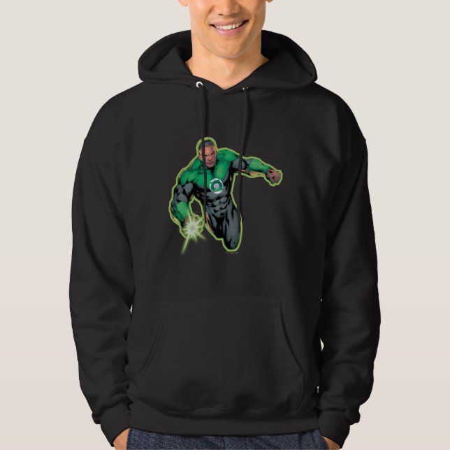 Grönt Lantern John Stewart Hoodie (Framsida)