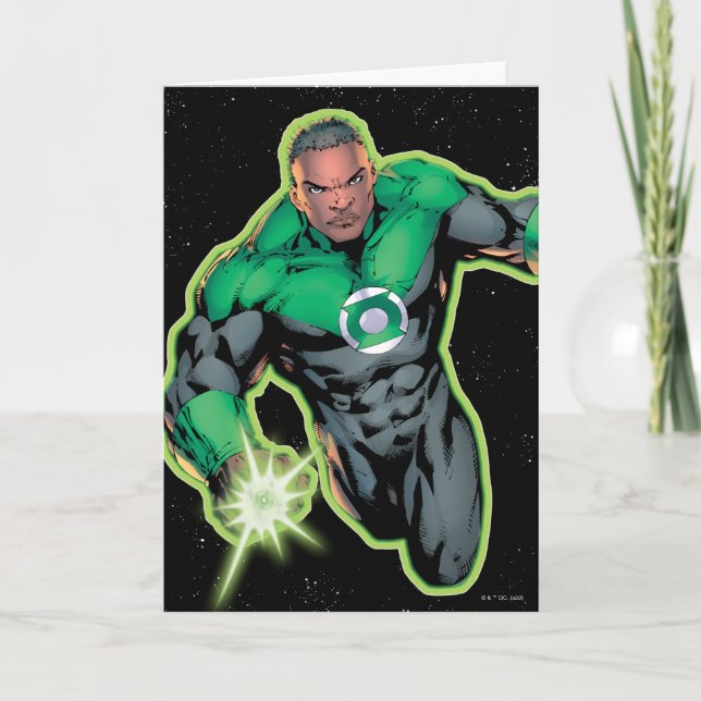 Grönt Lantern John Stewart Kort (Framsida)