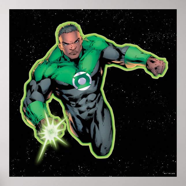 Grönt Lantern John Stewart Poster (Framsidan)