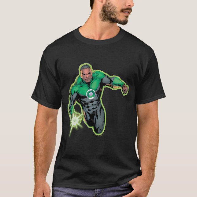 Grönt Lantern John Stewart T Shirt (Framsida)