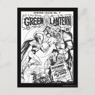 Grönt Lantern kontra guiden Odds, Black and Whi Vykort