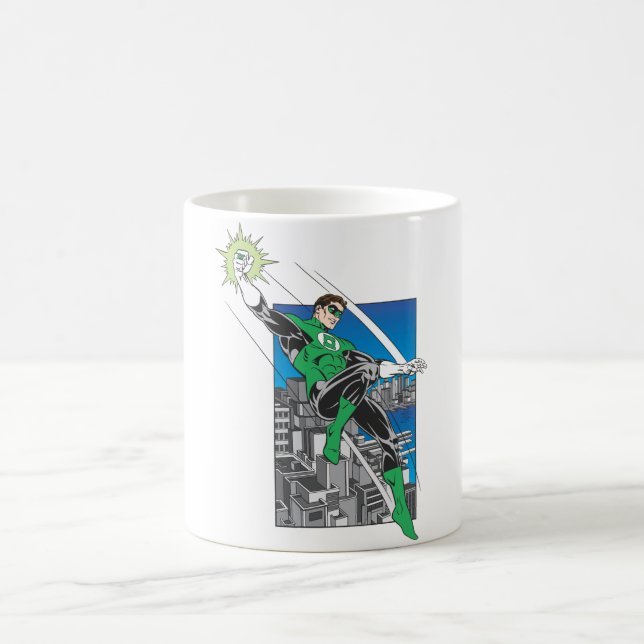 Grönt Lantern Lands i City Kaffemugg (Center)