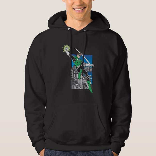 Grönt Lantern Lands i City Sweatshirt (Framsida)
