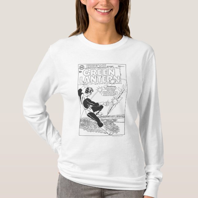 Grönt Lantern - Löpande missil, svartvitt Tee Shirt (Framsida)