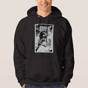 Grönt Lantern - många Ringar, Svartvitt Hoodie