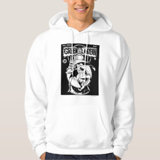 Grönt Lantern med kamouflage, svartvitt Sweatshirt Med Luva