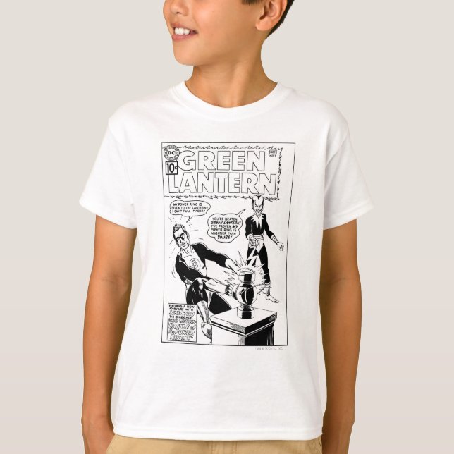 Grönt Lantern och Sinestro Cover, Black and White Tee Shirt (Framsida)