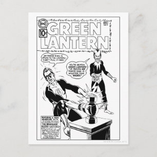 Grönt Lantern och Sinestro Cover, Black and White Vykort