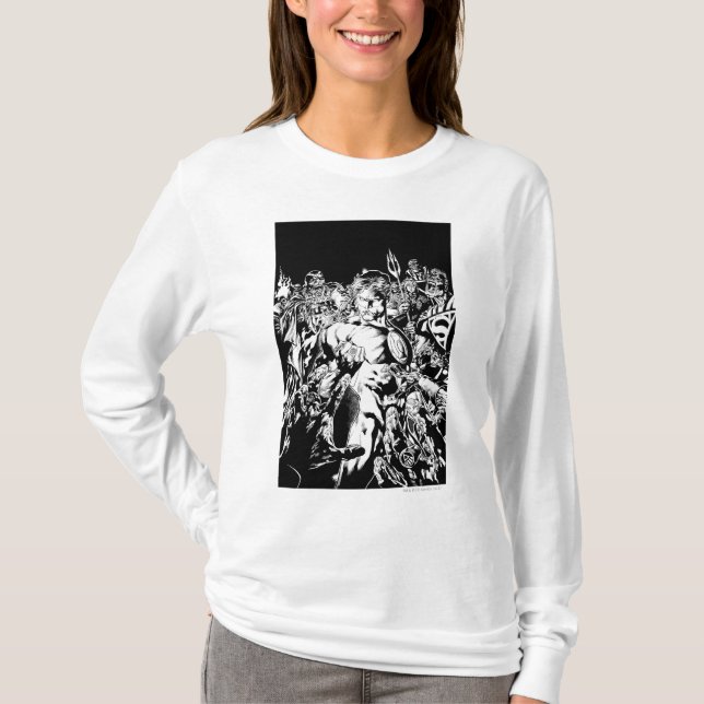 Grönt Lantern, omgiven T-shirt (Framsida)