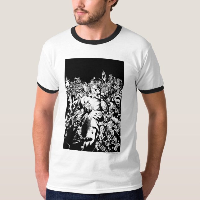 Grönt Lantern, omgiven T Shirt (Framsida)