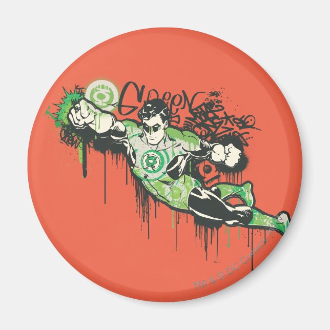 Grönt Lantern - Poster med avbrutet Oskuld Magnet (Framsidan)