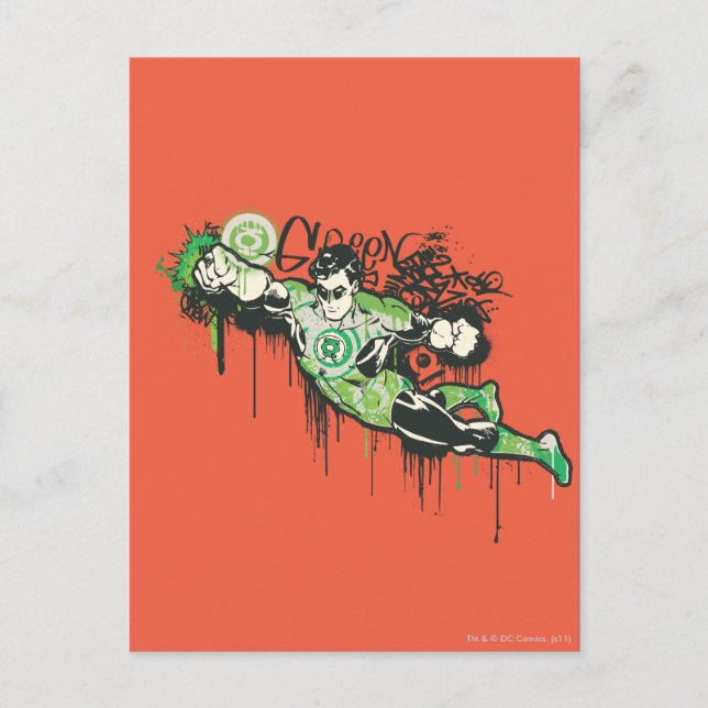Grönt Lantern - Poster med avbrutet Oskuld Vykort (Framsida)