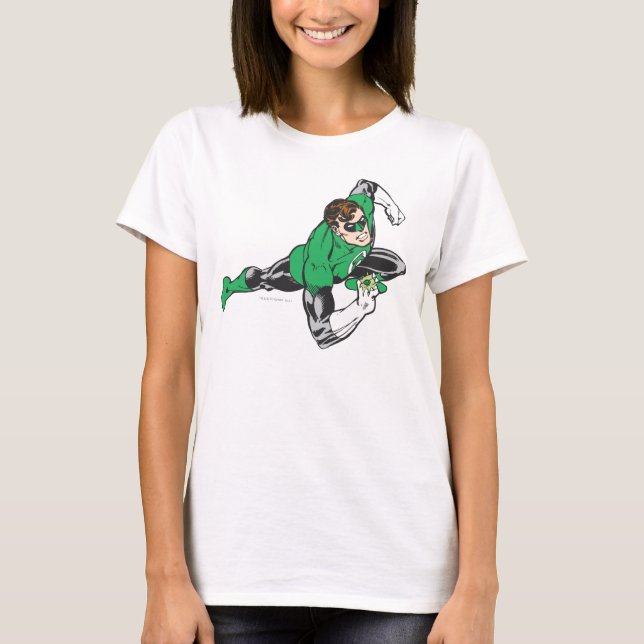 Grönt Lantern Springa Tee Shirt (Framsida)