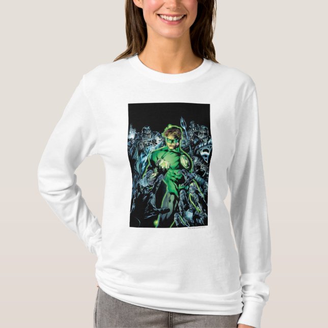 Grönt Lantern Surround - Färg T-shirt (Framsida)