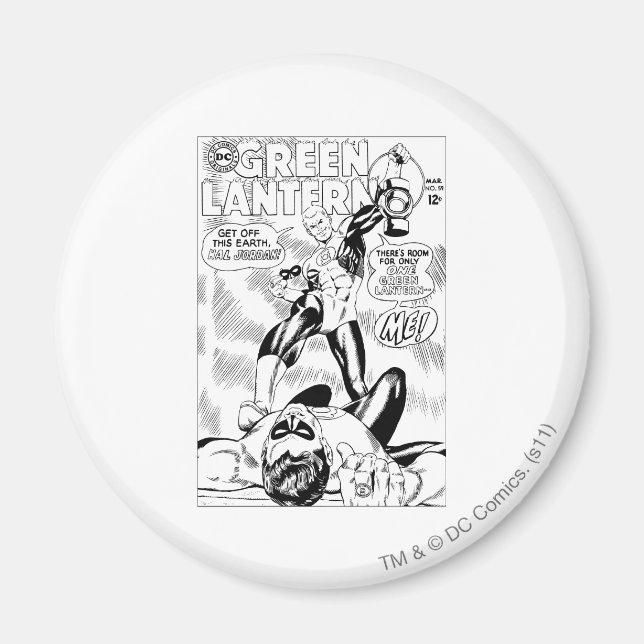 Grönt Lantern - ta dig ur det här Earch Hal Jordan Magnet (Framsidan)