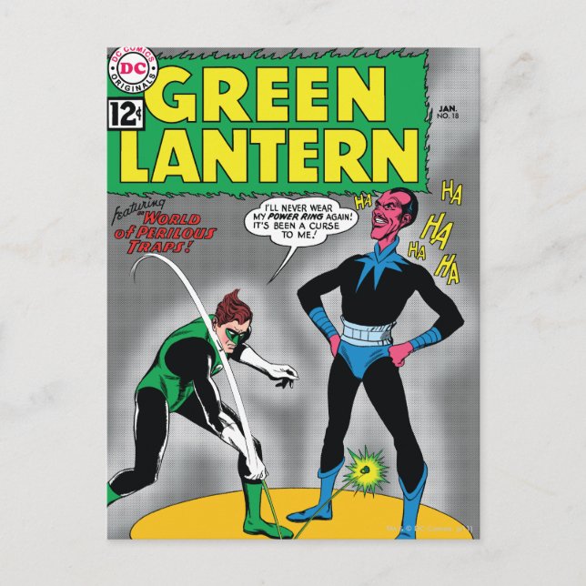 Grönt Lantern tar bort Ring Vykort (Framsida)