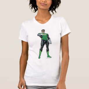 Grönt Lantern - Tecknad, stående Tee Shirt
