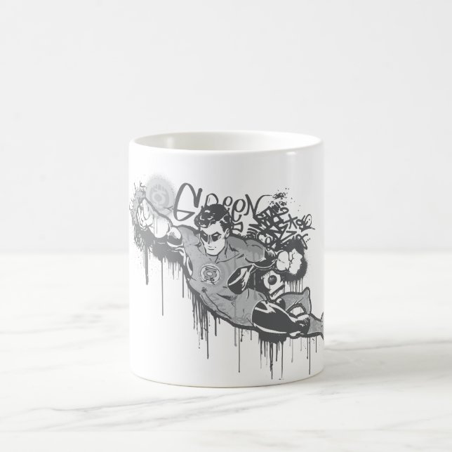 Grönt Lantern - Twisted Oskuld BW Kaffemugg (Center)