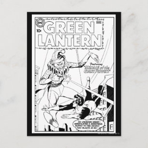 Grönt Lantern vs Clown, Black and White Vykort