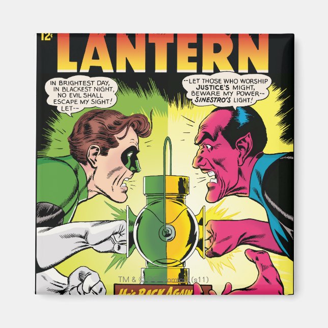 Grönt Lantern vs Sinestro Magnet (Framsidan)