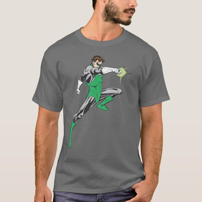 Grönt Lanternepresentation Ring Tee Shirt (Framsida)