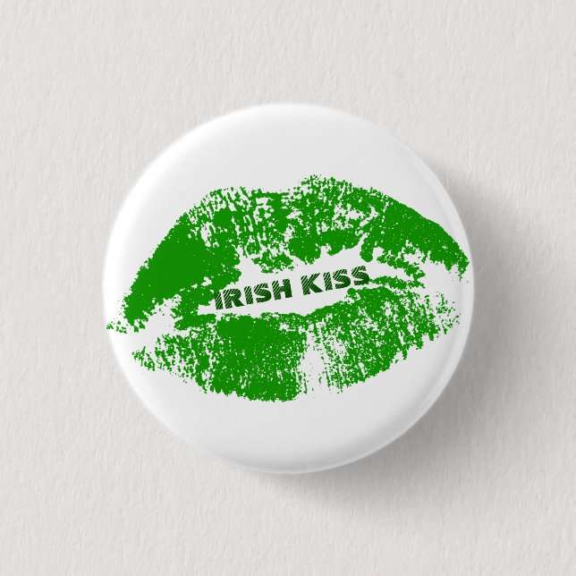 Grönt Läppar Irish Kiss Knapp (Framsida)
