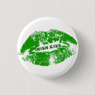 Grönt Läppar Irish Kiss Knapp