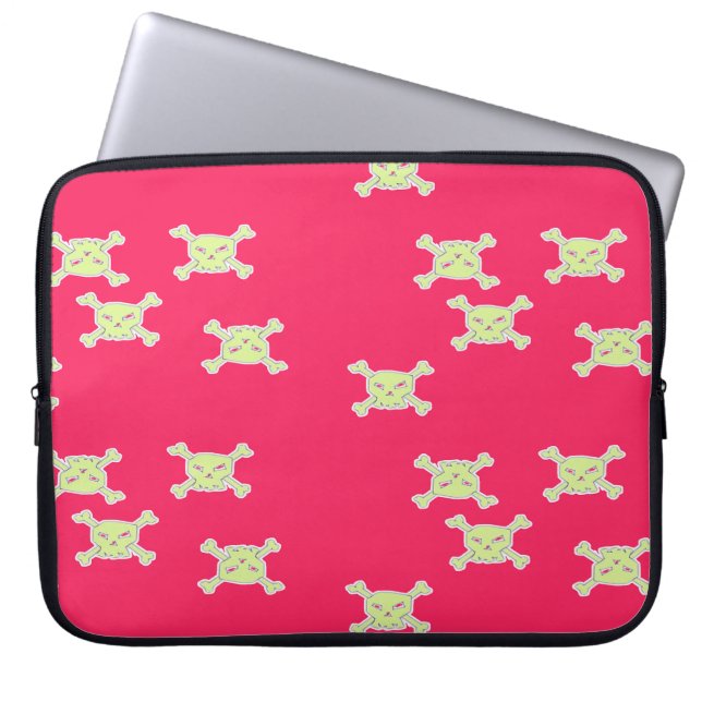 grönt laptop fodral (Framsidan)