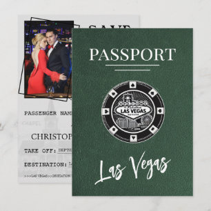 Grönt Las Vegas-pass Spara datum Datumet