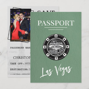 Grönt Las Vegas-pass Spara datum Datumet